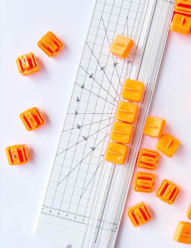 uvbws10PCS Orange A4 Paper Cutter Replacement/Replacement Blades,Paper Cutter Blade, Used for A4 Black and White Paper Cutting Machine - Image 4